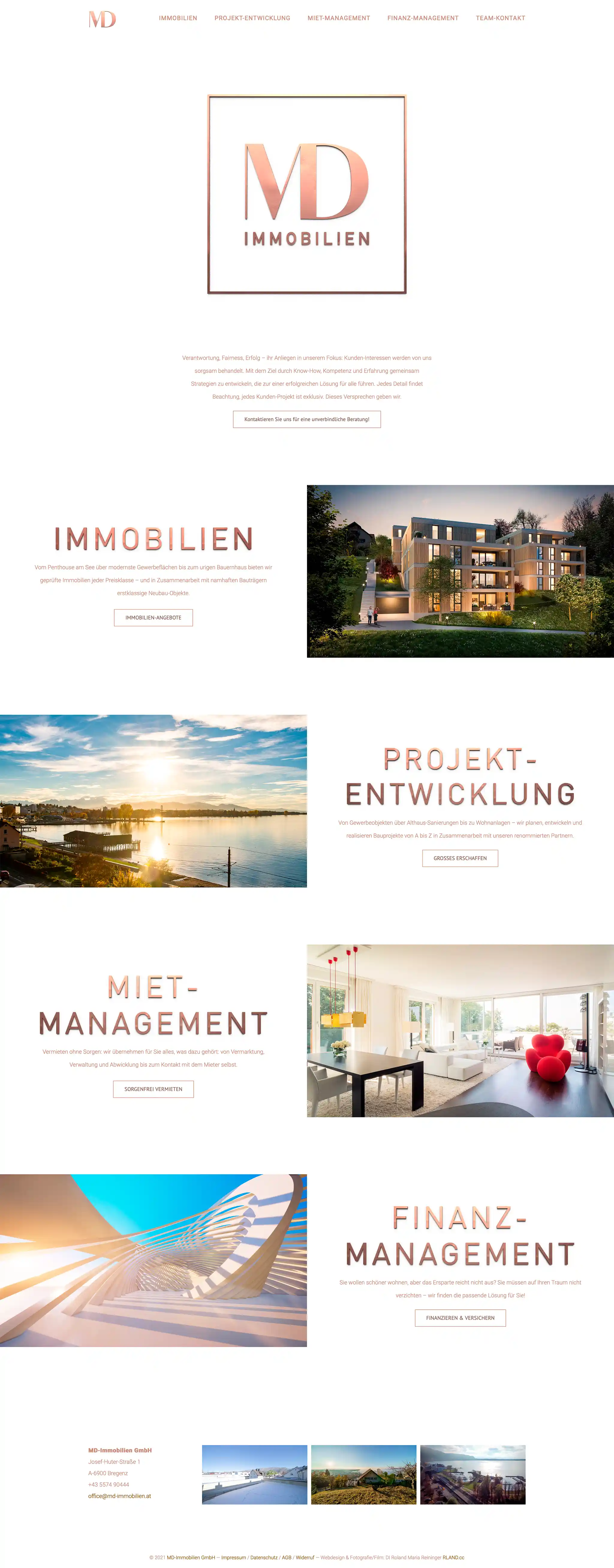 MD Immobilien Website - by RLAND