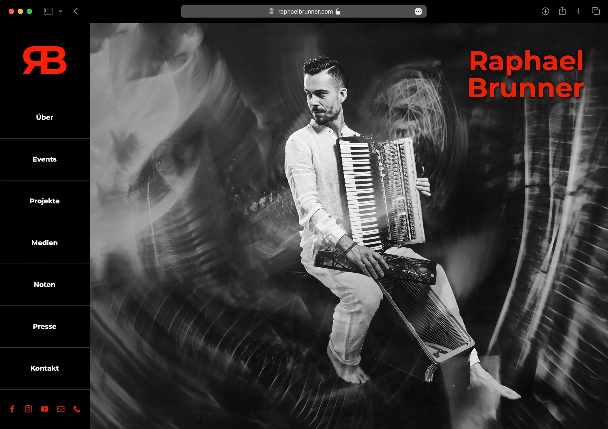 Raphael Brunner Website - RLAND Design